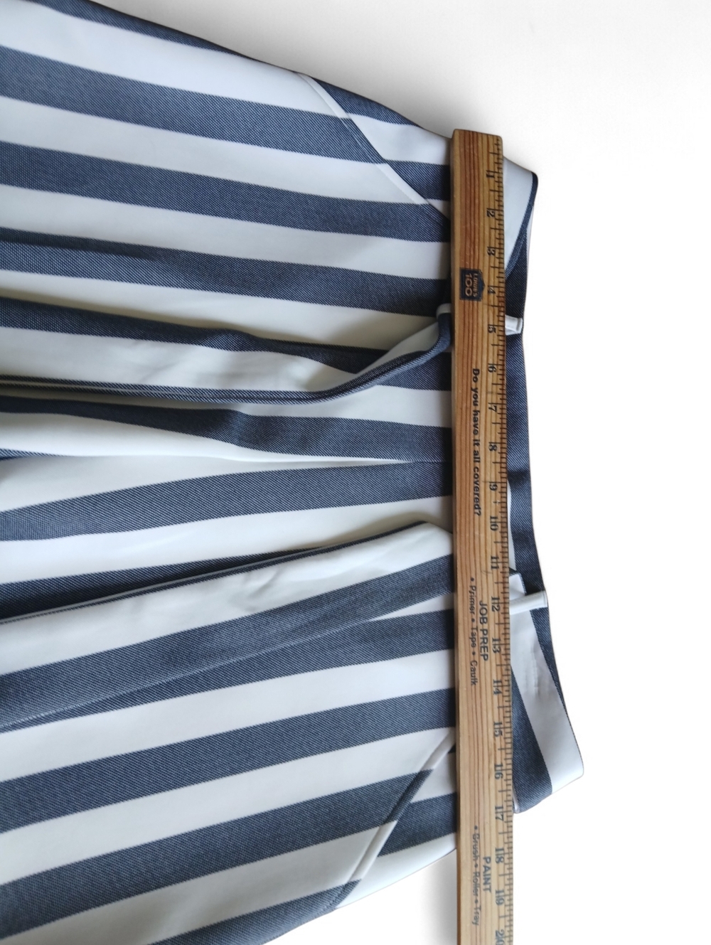 NYCC Size 6 Striped Tie-Waist Women’s Shorts - Light Blue & Navy - Picture 3 of 6